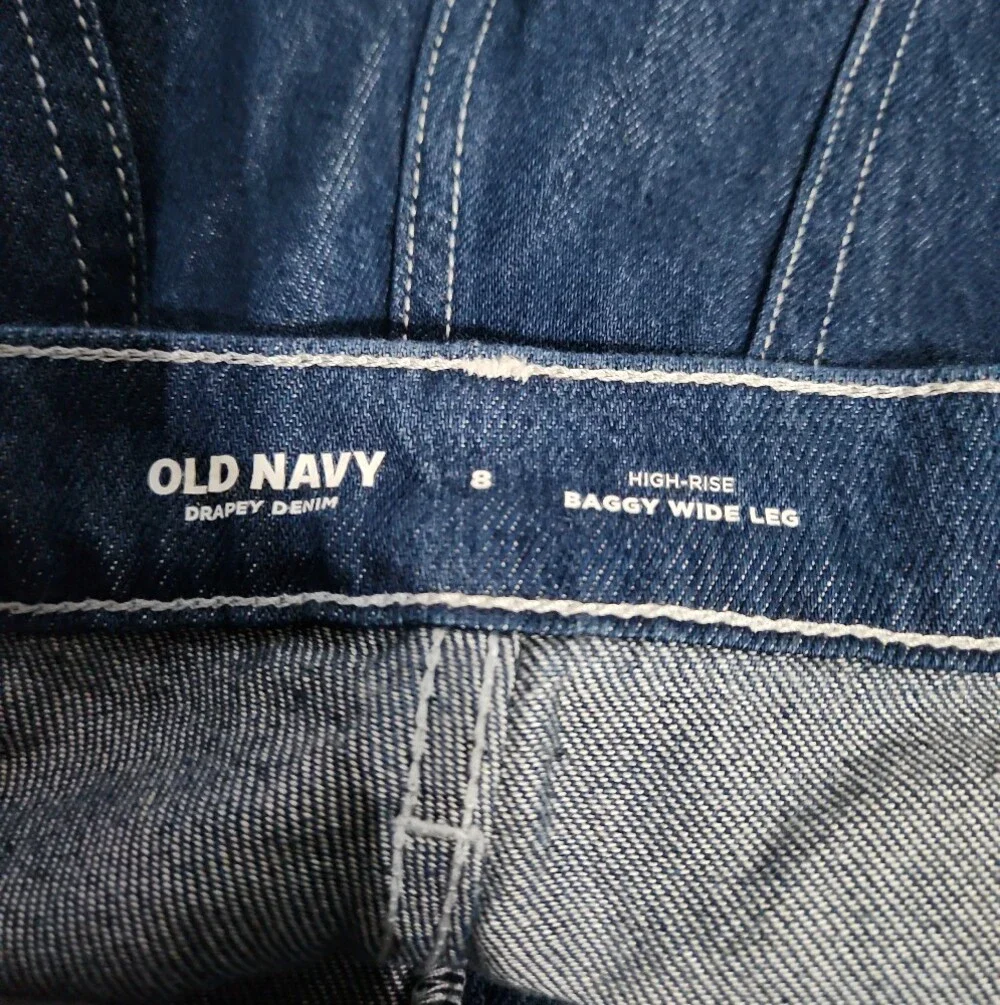 NWT Old Navy High Rise Baggy Wide Leg Culotte Jorts Womens Sz 8